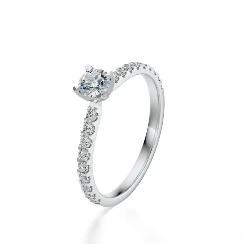 Pierścionek białe złoto z diamentami AJPZ_112